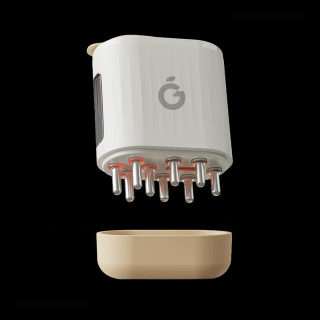 Scalp Therapy Brush – Red Light Hair Growth Massager with Serum Infusion